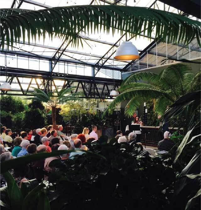 The Detroit Symphony Orchestra performing at the Planterra
Conservatory