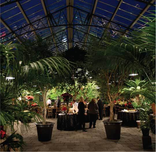 The Conservatory is a beautiful location for
donor appreciation events.