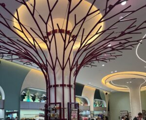 Natural analogue design element illustrating biophilia in architecture.