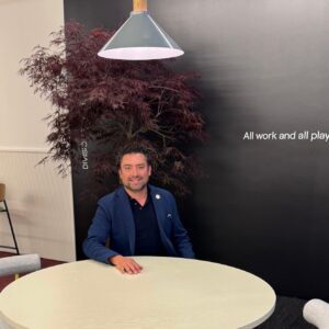 Japanese maple tree in NeoCon meeting space
